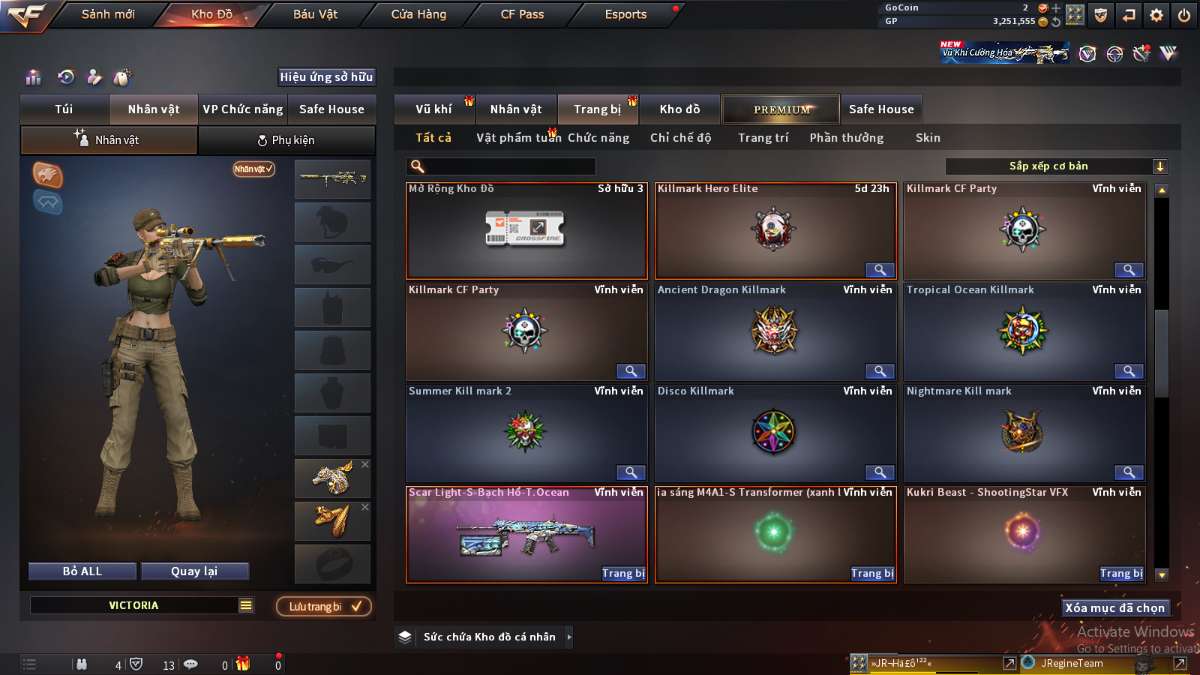 shop acc cf uy tin gia re